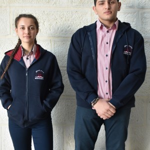 Winter Uniform:  Mustaqbal school Navy blue jacket. Note: On rainy days students are allowed to wear any coat on top of the school’s uniform but this must be removed when inside the building
