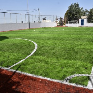 New football pitch open at al Mustaqbal School, The whole school enjoyed the inaugural game, looking forward to many more matches.