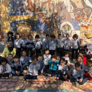 During olive picking season… our students enjoyed themselves while embracing the Palestinian connection to the olive trees